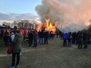 Osterfeuer in Hoogstede